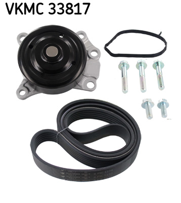 SKF Hosszbordásszíjkészlet vízpumpával VKMC33817_SKF